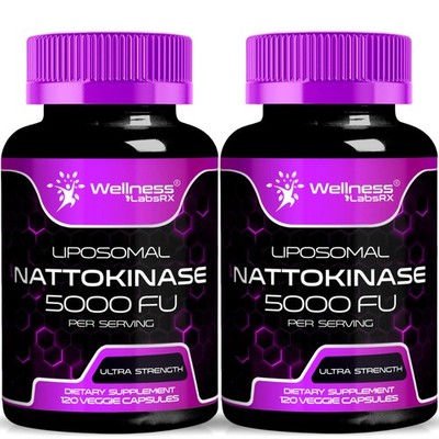 Nattokinase Supplement Capsules 5000 FU, Third-Party Tested Nattokinase   Enz...
