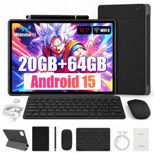 Tablet Android 15 Pad 20GB 64GB 1TB TF Faace ID Unlock 10.1" IPS Touch Octa-Core