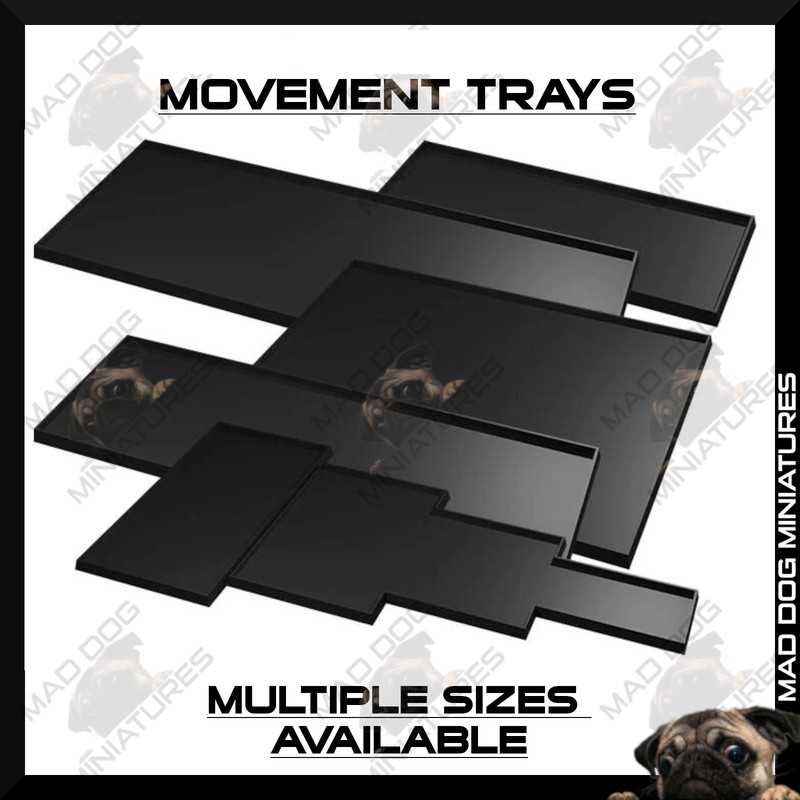 Warhammer The Old World Compatible Movement Trays Multiple Sizes Wargaming
