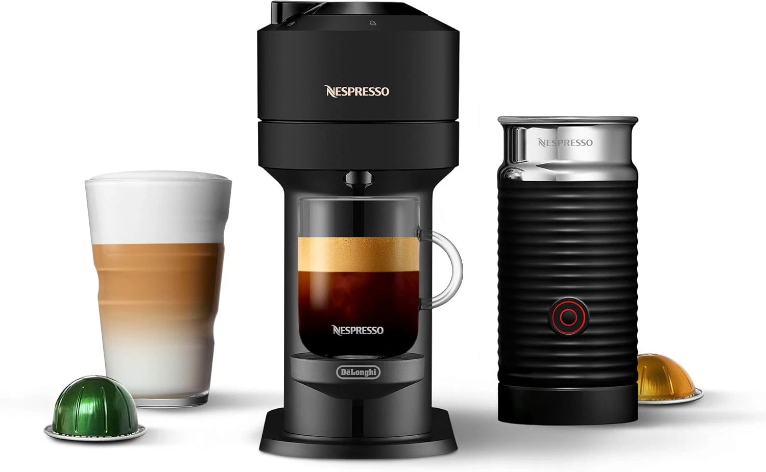 De'Longhi Vertuo Next Coffee & Espresso Maker with Milk Frother, Black