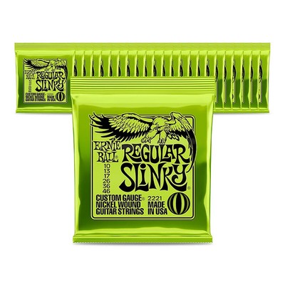 Ernie Ball 2221 Nickel Regular Slinky Electric Guitar Strings  24 Pack