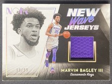 Marvin Bagley III 2018-19 Panini Noir New Wave Jerseys /99 #NW-MB3