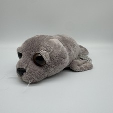 RUSS BERRIE LIL PEEPERS BILLOW THE GRAY HARP SEAL 11" PLUSH STUFFED ANIMAL GREY
