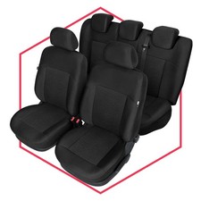 Autositzbezüge Schonbezüge Sitzbezug Set Schwarz für Renault Megane 3 III (08-)