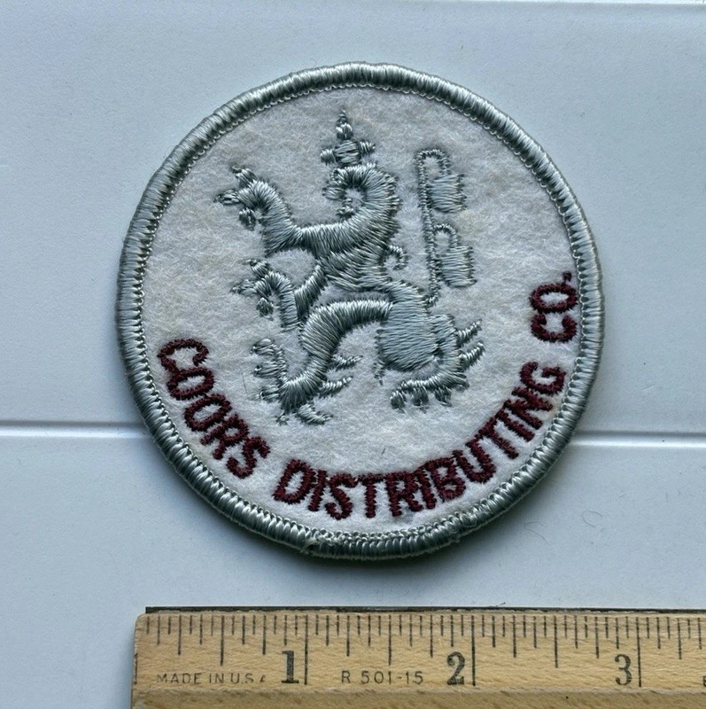 Coors Distributing Company Beer Distributor Round Embroidered Patch