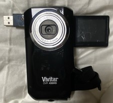 Vivitar DVR 430HD Handheld Camcorder Black 4x Zoom LCD USB Built-in Microphone