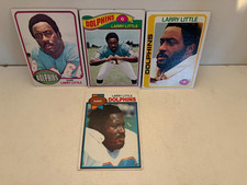 LOT OF 4 LARRY LITTLE 1970s Cards Topps #33 172 60 322 MIAMI DOLPHINS HOF VG-EX