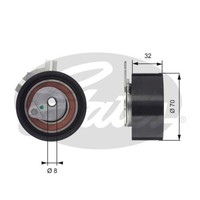 Spannrolle Zahnriemen Gates T43117 Powergrip™ FüR Nissan Opel Renault Vauxhall
