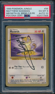 1999 meowth pokemon card value Meowth Pokemon Jungle 1st Edition #56 CGC 8.5 main image 0