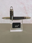 Authentic MONTBLANC Starwalker platinum Trims  Matte Black Grid Rollerball pen R