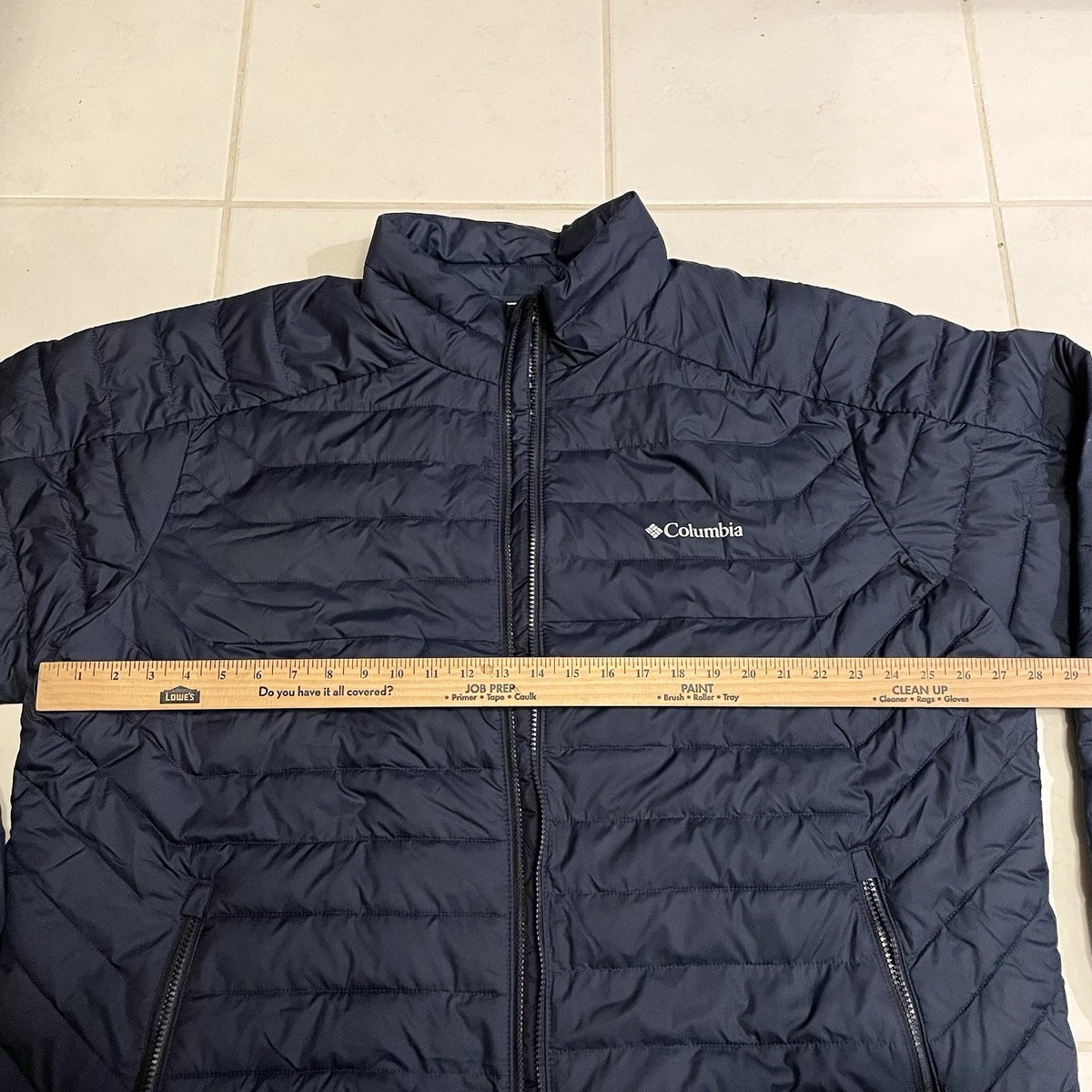 Columbia Men's White Out 1.0 FS Hooded Omni-Heat Down Jacket Sz