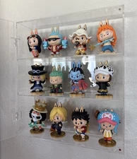 Action Figure Display Case 3 Tier Funko Pop Labubu Amiibo Acrylic Doll Toy Box