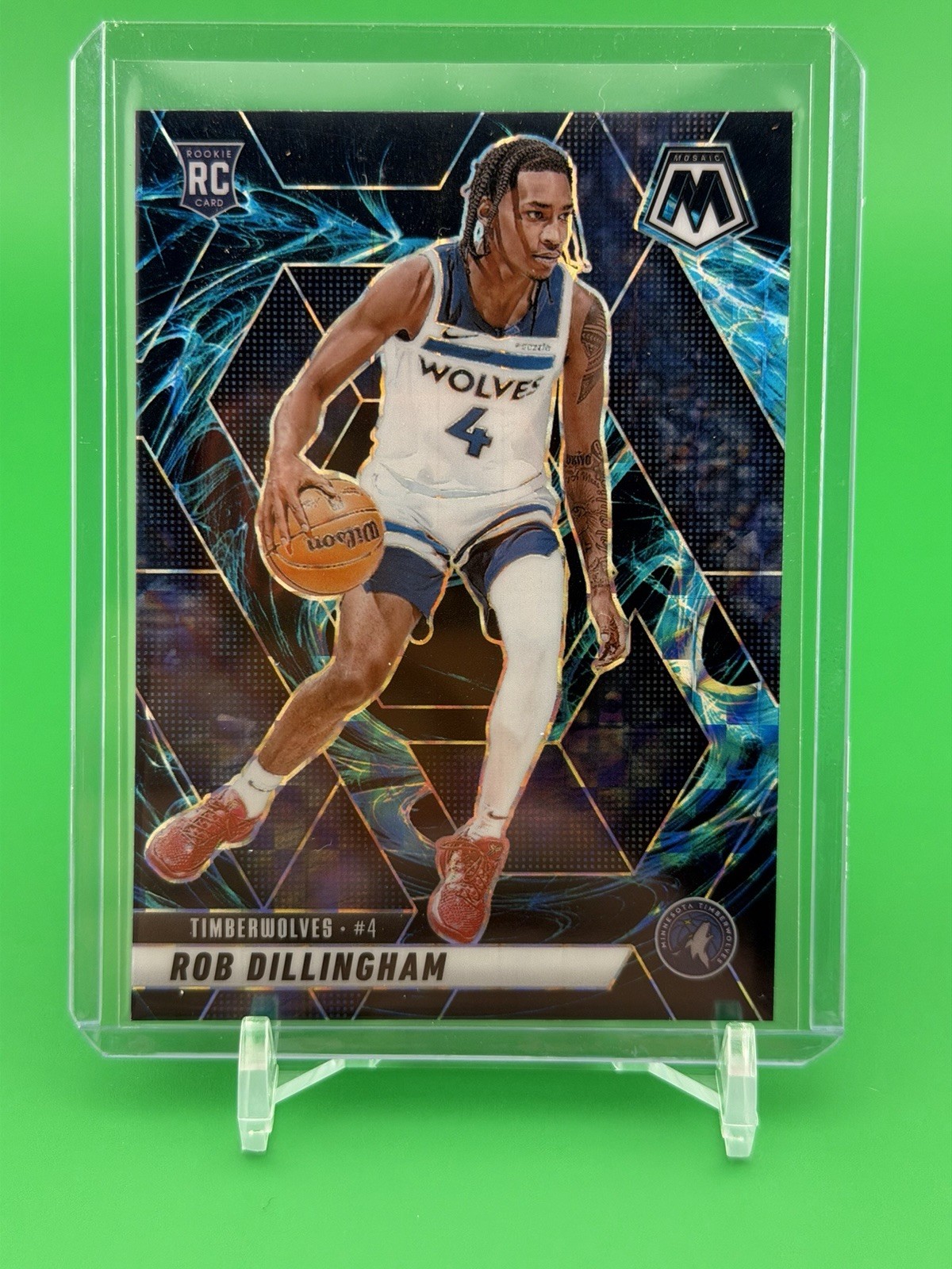 2024-25 Panini Mosaic - Rookies Robert Dillingham #218 Genesis Mosaic Prizm (RC)