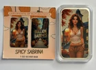 Bullion Baddies Spicy Sabrina Colorized 1 oz Silver Bar with COA