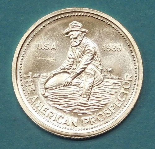 1985 1/10 Oz Engelhard Prospector .999 Silver Fractional Art Bullion - Rare