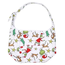 Dr. Seuss GRINCH Allover Festive Max And Grinch Shoulder Crossbody Hobo Bag
