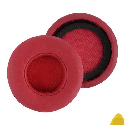 Geekria Protein Leather Ear Pads for Monster Beats MIXR Headphones (Red)