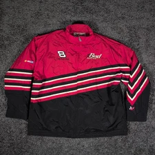 CHASE AUTHENTICS Dale Earnhardt Jr #8 Racing Jacket Men's 2XL Red Black EUC