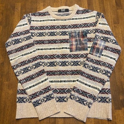 Raf Simons Vhtf Raf Simons Patchwork Knit Nordic S Designer Luxury Limited Editi