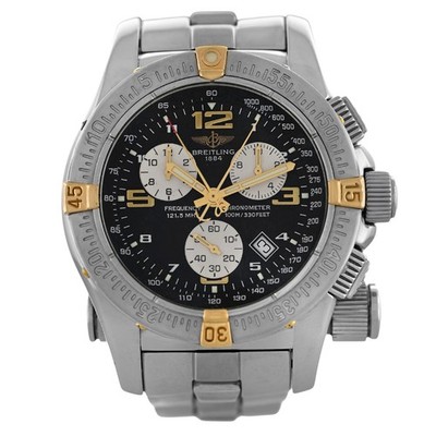 Breitling Emergency B73321 Chronograph Date Gold Steel 44MM Men's
