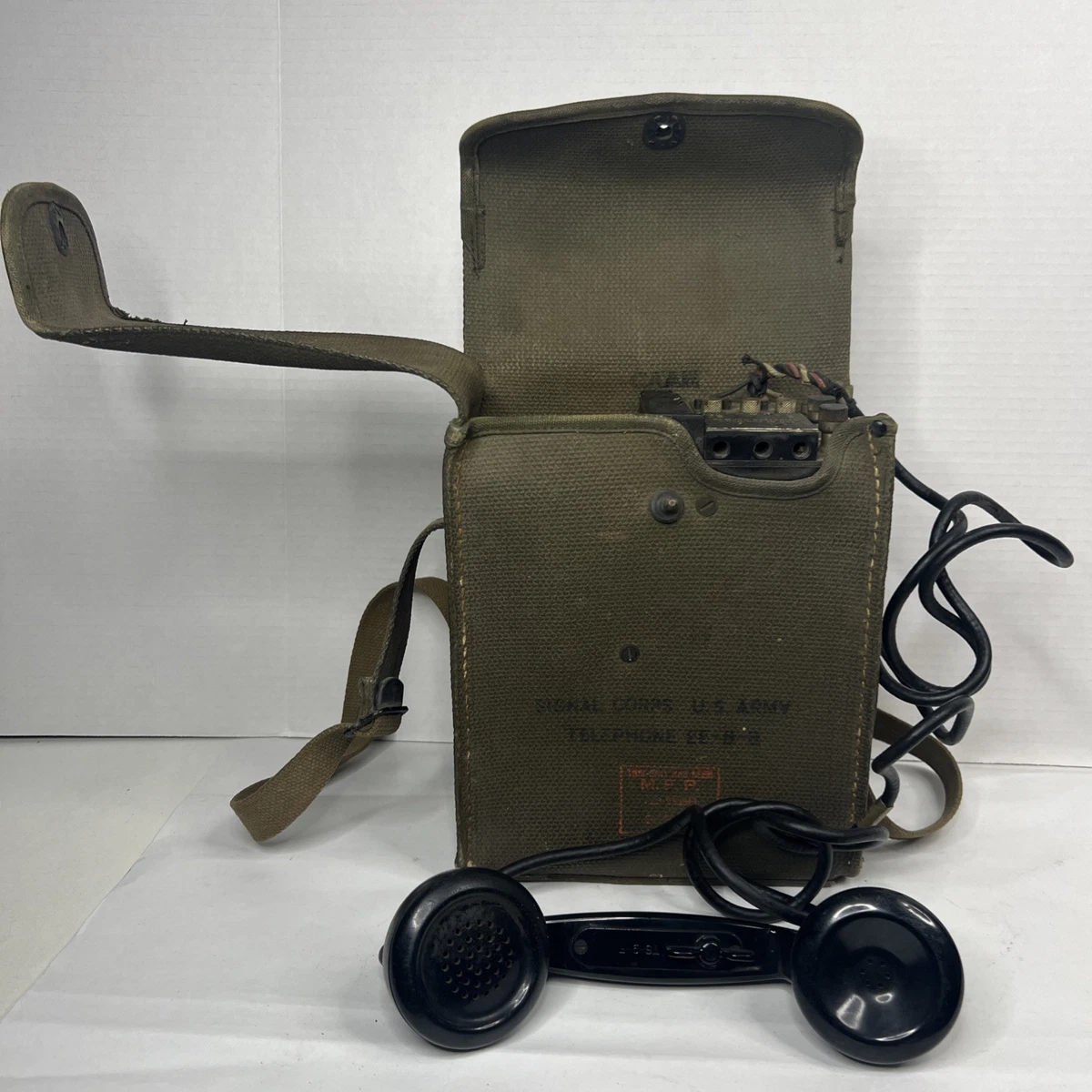 Field Telephone Indiana Original WWII US Field Gear & Equipment
