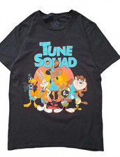 Vintage Space Jam Tune Squad Graphic Tee M Black Looney Tunes Basketball