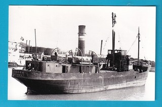 Original PC Size Real Photo Coaster Newry & Kilkeel S.S. Ireland Co THORN 1934