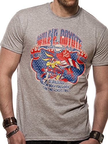 CID Herren Looney Tunes-Wile E Coyote T-Shirt S Grau Sports Grey Grey 5090₽