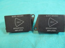 LOT OF 2 BURR-BROWN 1517 OPERATIONAL AMPLIFIERS