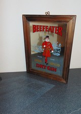 Beefeater London Dry Gin Bild Spiegel 70er Jahre 32 cm x 25 cm - Man Cave, Bar