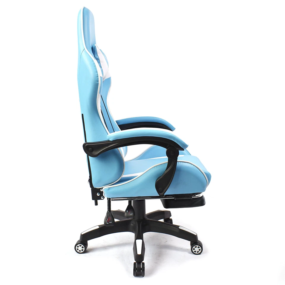 Sedia Ufficio Gaming AZRACE Ecopelle OFFIX3 con Poggiapiedi Poltrona Reclinabile - Immagine 4 di 4