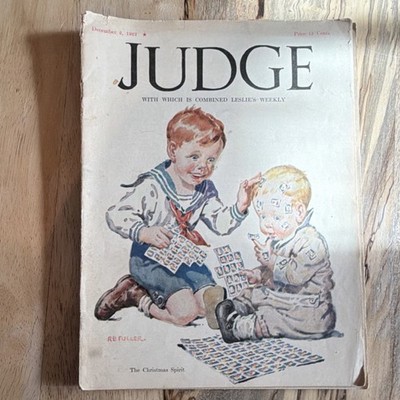 Judge Magazine December 1922 Illustrated The Christmas Spirit RB Fuller Issue