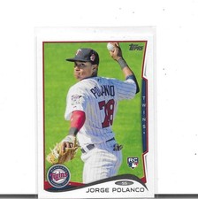 2014 Topps Update # 237 Jorge Polanco RC Minnesota Twins / New York Mets