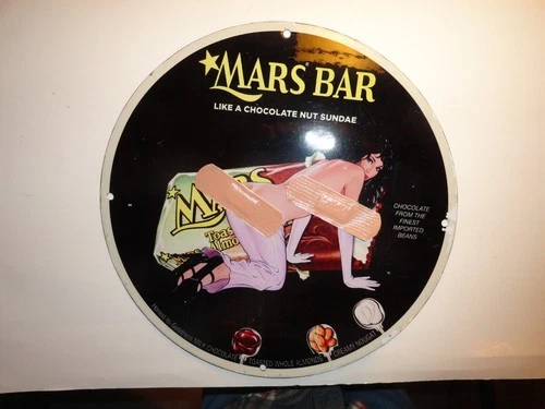 Vintage "Mars Bar" Porcelain Advertising Sign
