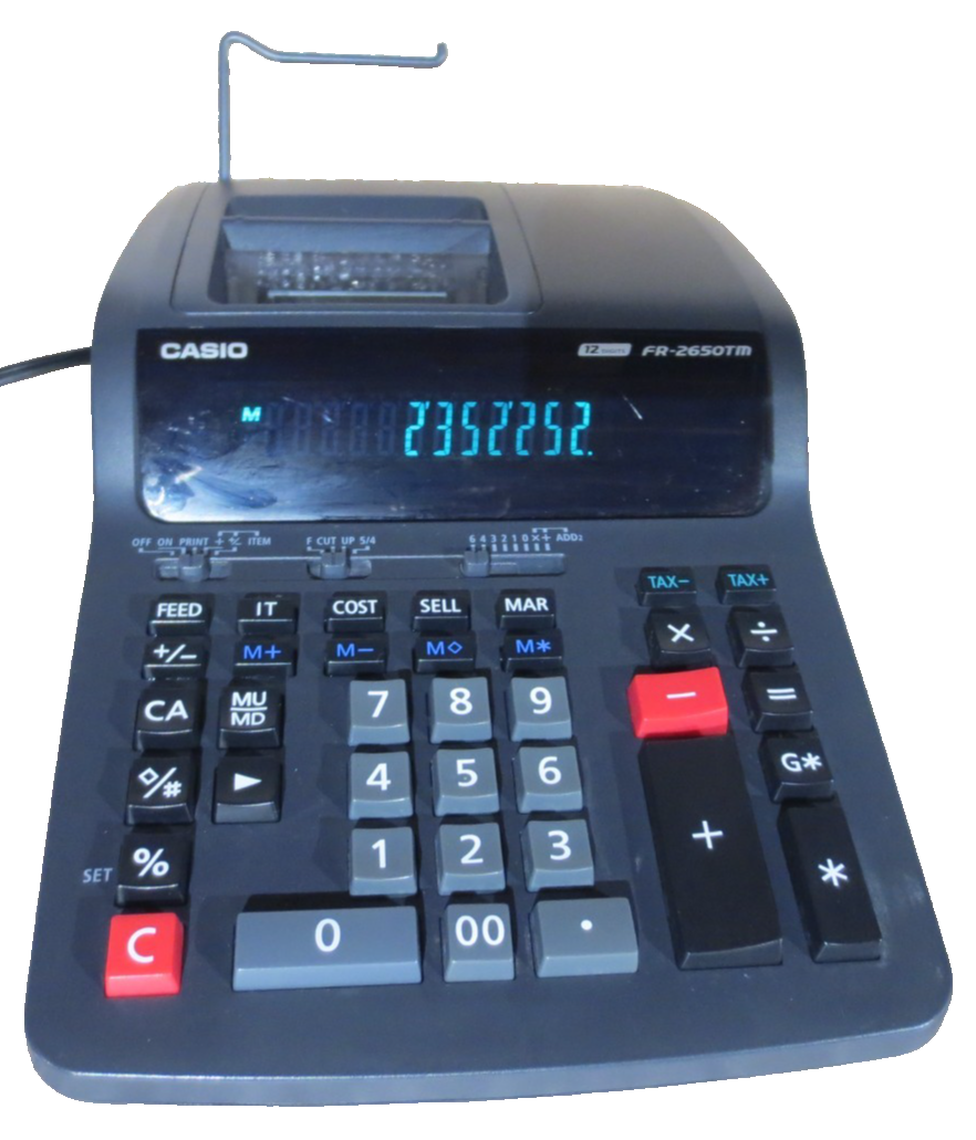 Casio FR-2650TM 2-Color Professional Desktop Printing Calculator