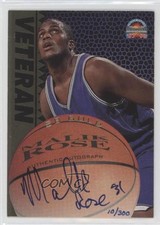 1997 Score Board Auto Basketball Signatures Gold 10/300 Malik Rose Auto 0b2