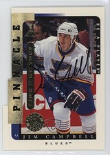 1996-97 Pinnacle Be A Player Link 2 History Auto Jim Campbell #LTH-7A Auto 1oo3