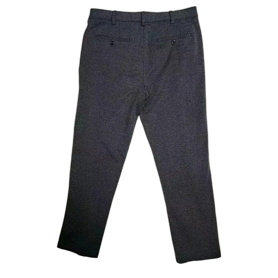 Pantalones para hombre Van Heusen Flex pierna recta gris talla 33x30 Foto 2 de 4