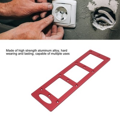 86 Type Wire Box Template 70x70mm Hole Opening Aluminum Alloy 86 Socket Bottom
