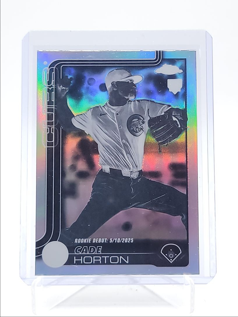 CADE HORTON 2025 TOPPS CHROME UPDATE ROOKIE DEBUT NEGATIVE RC Q4060