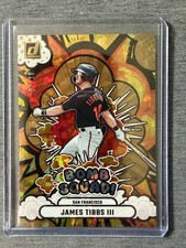 2025 Donruss James Tibbs III Bomb Squad Gold Ice #'d /10 RC #14