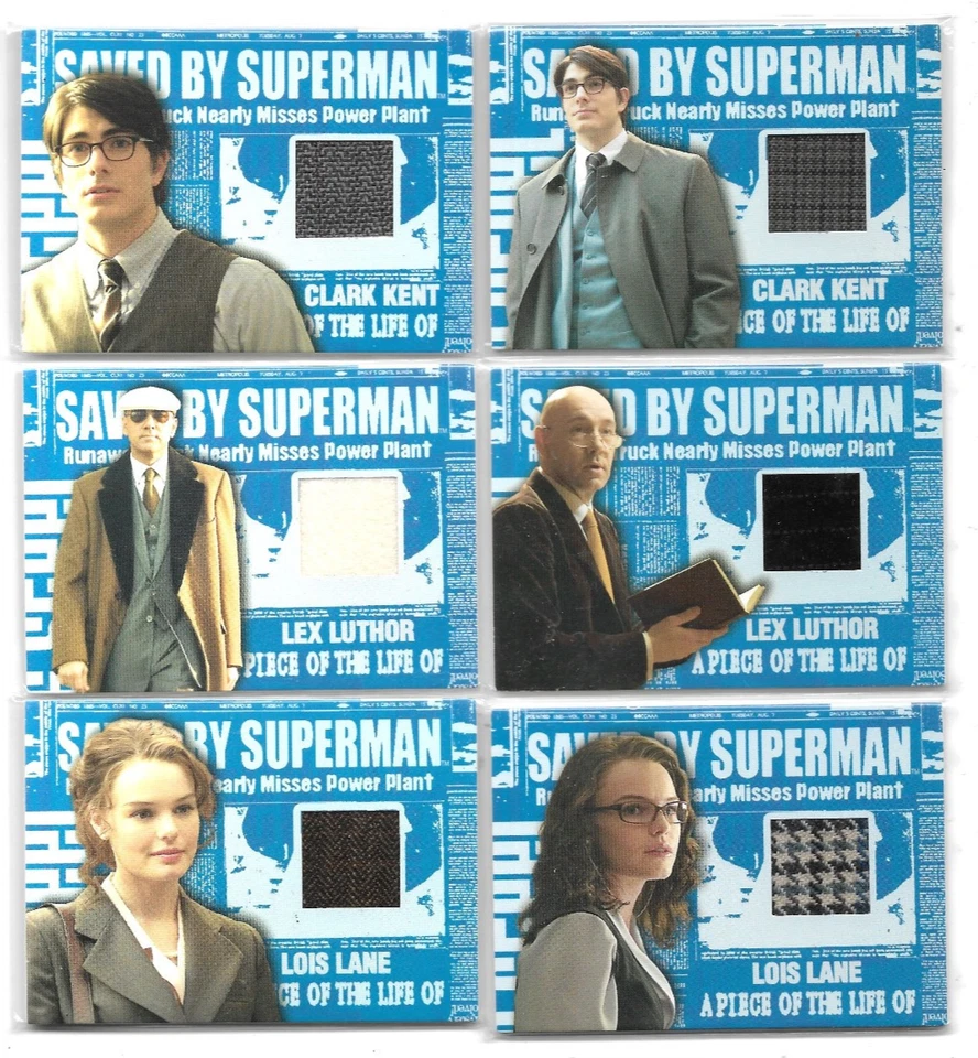 Superman Returns Autograph & Costume Relic Card Selection NM Topps 2006 DC - Image 2 of 3