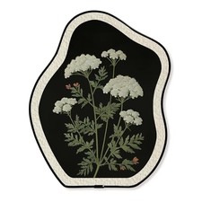 KVEKV Vintage Floral Oval Wall Art,Rustic Farmhouse Botanical White Floral