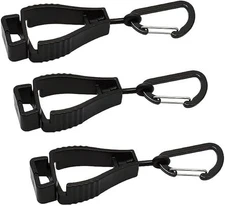 3pcs Glove Grabber Clip Holder Work Safety Keeper Guard Labor Black