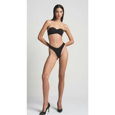 SKIMS Fits Everybody Strapless / Strap Bra in Onyx Size 38DDD