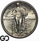1923 Standing Liberty Quarter *Full Head* Tough Find, Solid Gem BU++ FH