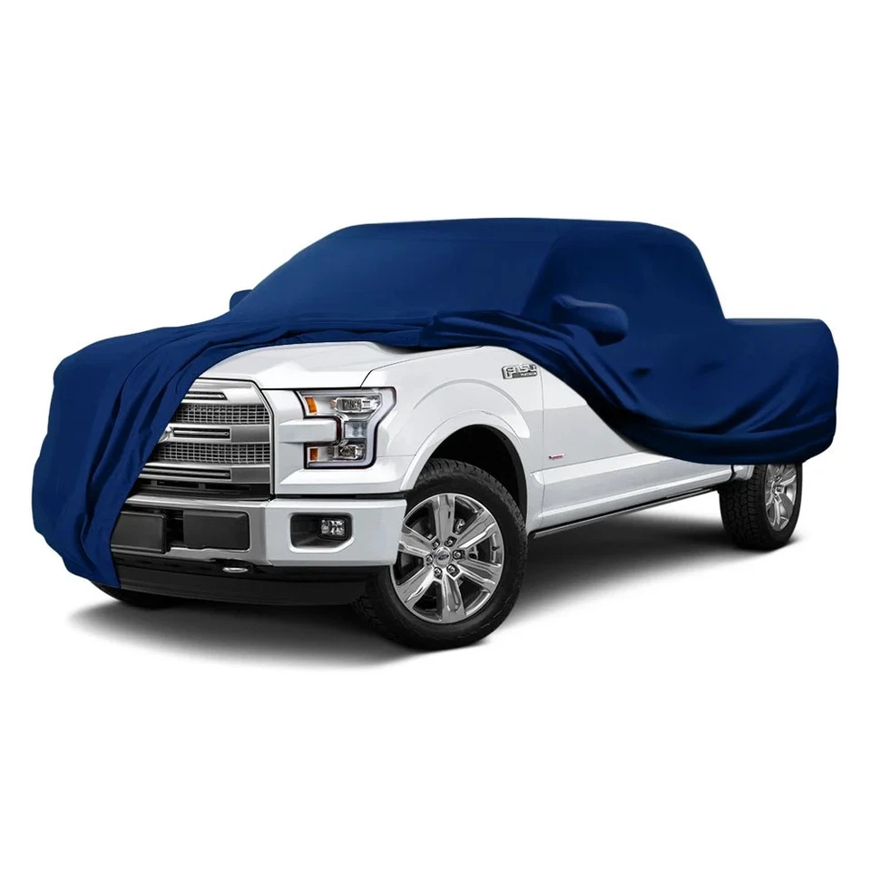 For GMC C2500 92-00 Coverking Satin Stretch Indoor Impact Blue Custom Car Cover - Image 2 of 4
