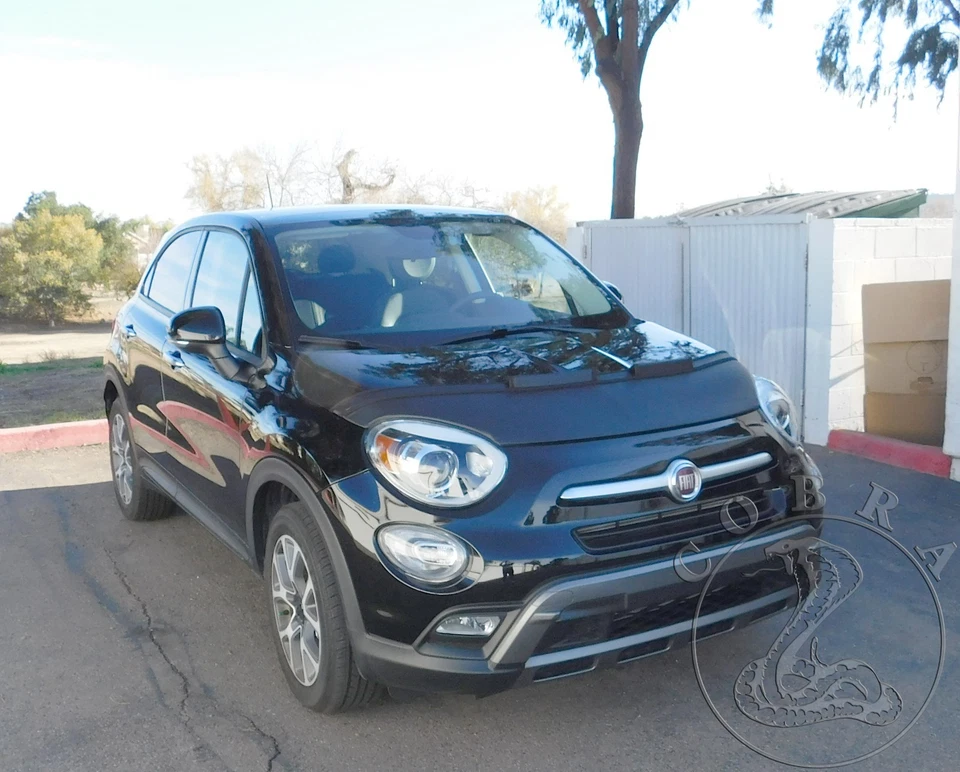 Sujetador capó máscara capó coche compatible con Fiat 500x 500 X 2016 2017 2018 2019 2020 Foto 3 de 4
