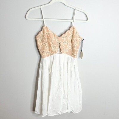 Tularosa NWT Bryce White Lace Mini Dress | eBay