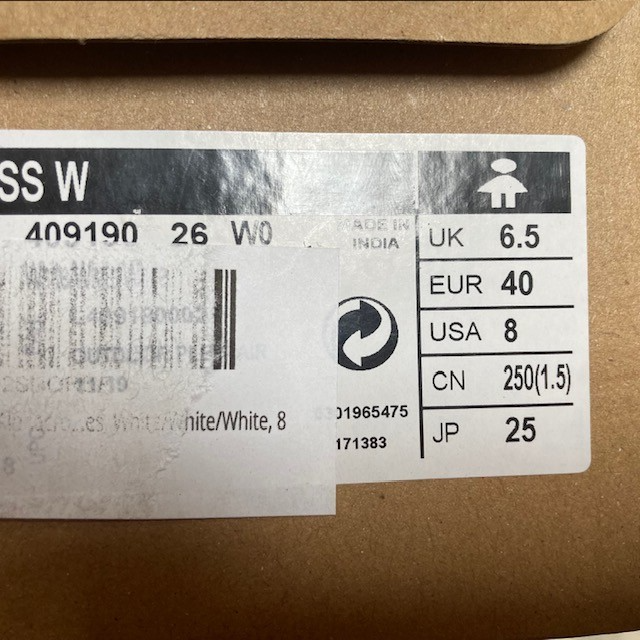 DONNA taglia US 8 Salomon ALPHACROSS 409190 BIANCO NUOVO CON ETICHETTA